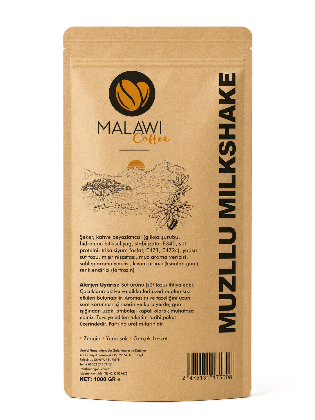 MALAWI COFFEE MUZLU MİLKSHAKE 1000GR