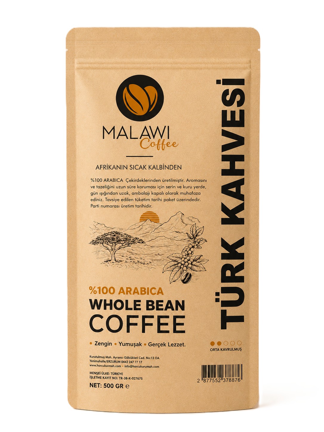MALAWI COFFEE TÜRK KAHVESI 500GR