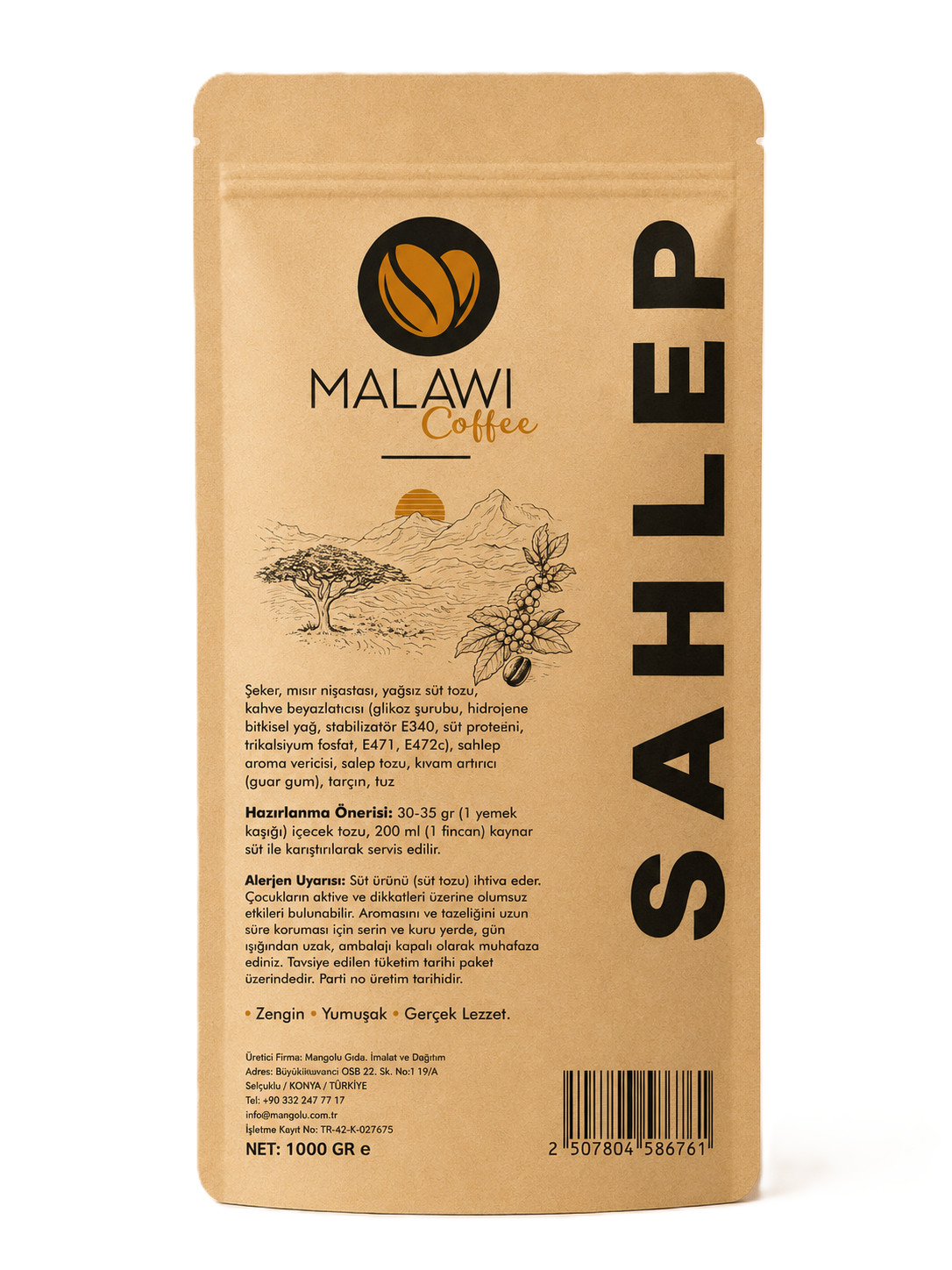 MALAWI COFFEE SAHLEP 1000GR