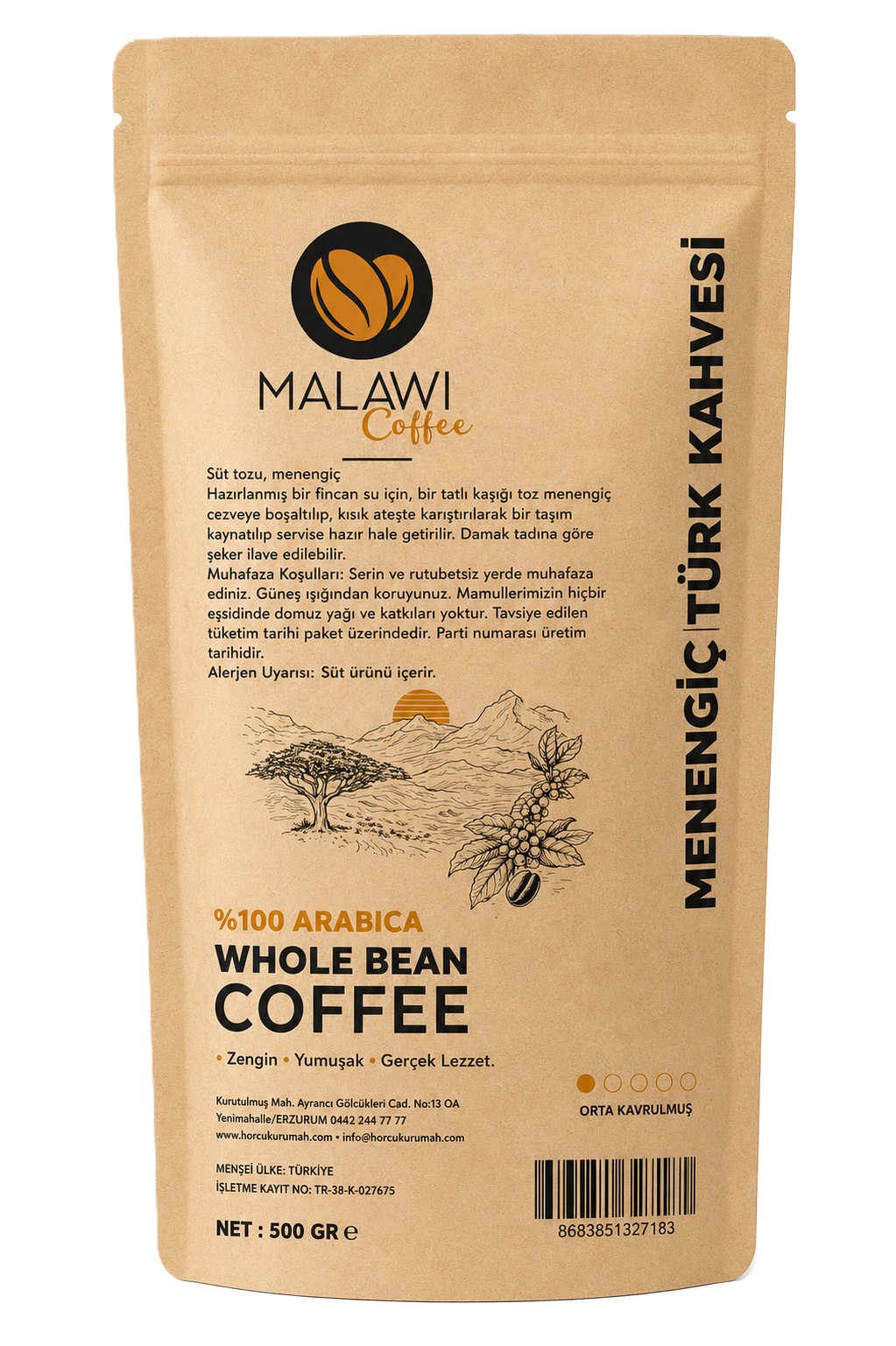MALAWI COFFEE MENENGİÇ KAHVESİ 500GR