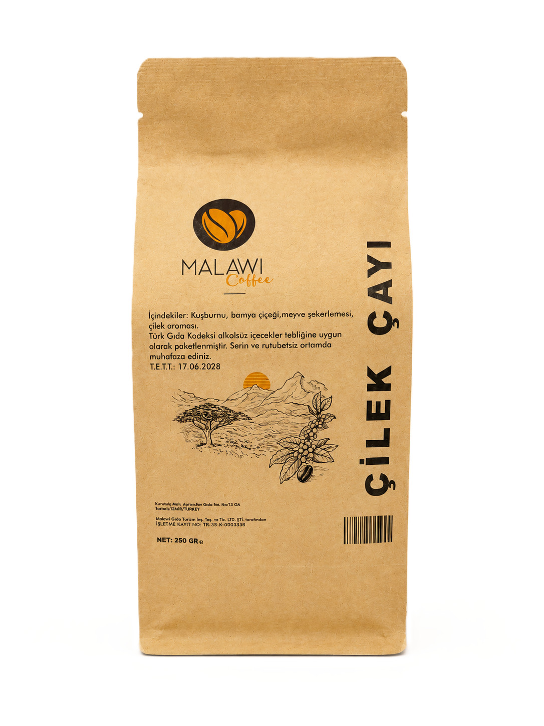 MALAWI COFFEE ÇİLEK MEYVE ÇAYI 250 GR.