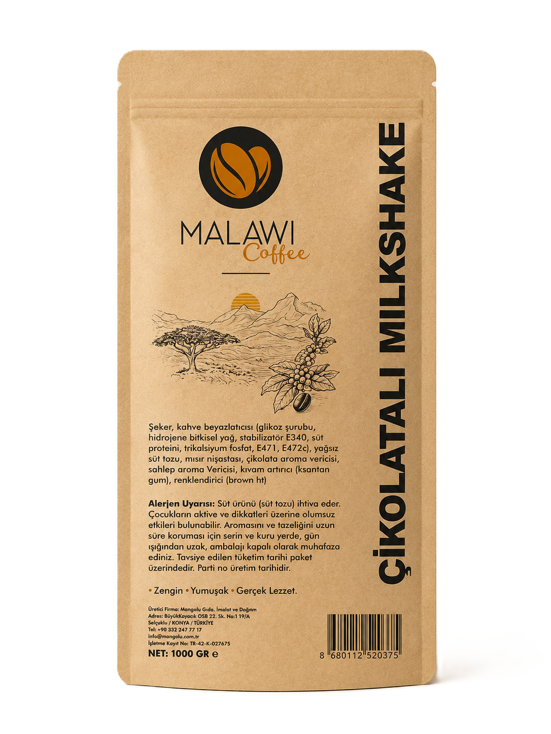MALAWI COFFEE ÇİKOLATALI MİLKSHAKE 1000GR
