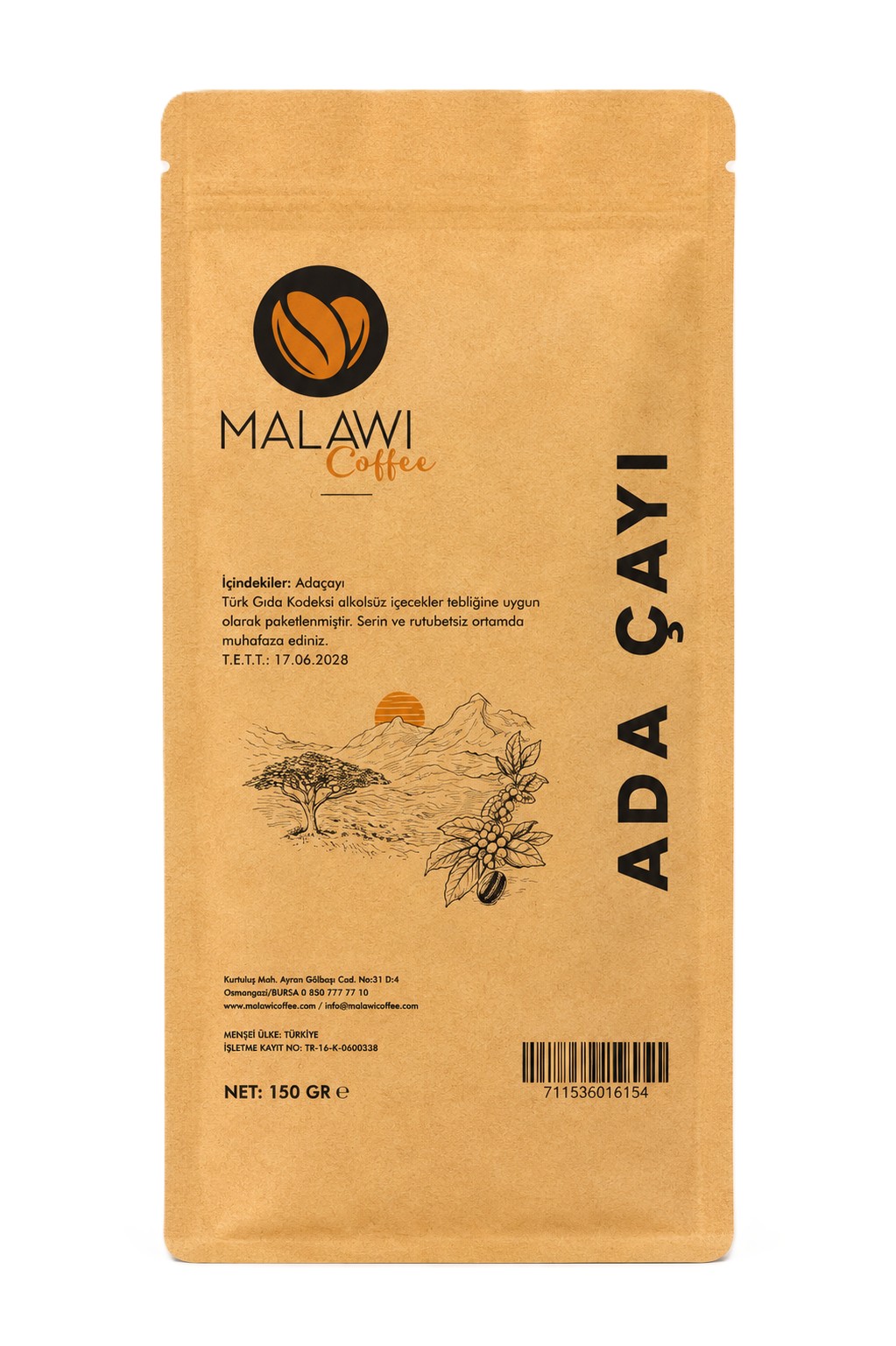 MALAWI COFFEE ADA ÇAYI 150GR