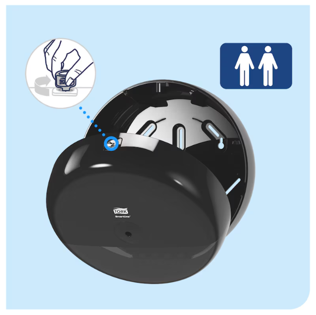 TORK SMARTONE MİNİ TUVALET KAĞIDI DİSPENSERİ SİYAH