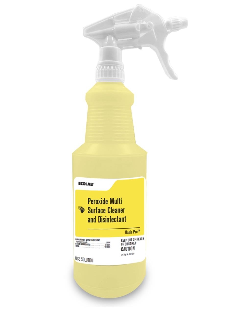 ECOLAB PEROXIDE DISINFECTANT AND CLASS CLEANER RTU 1L