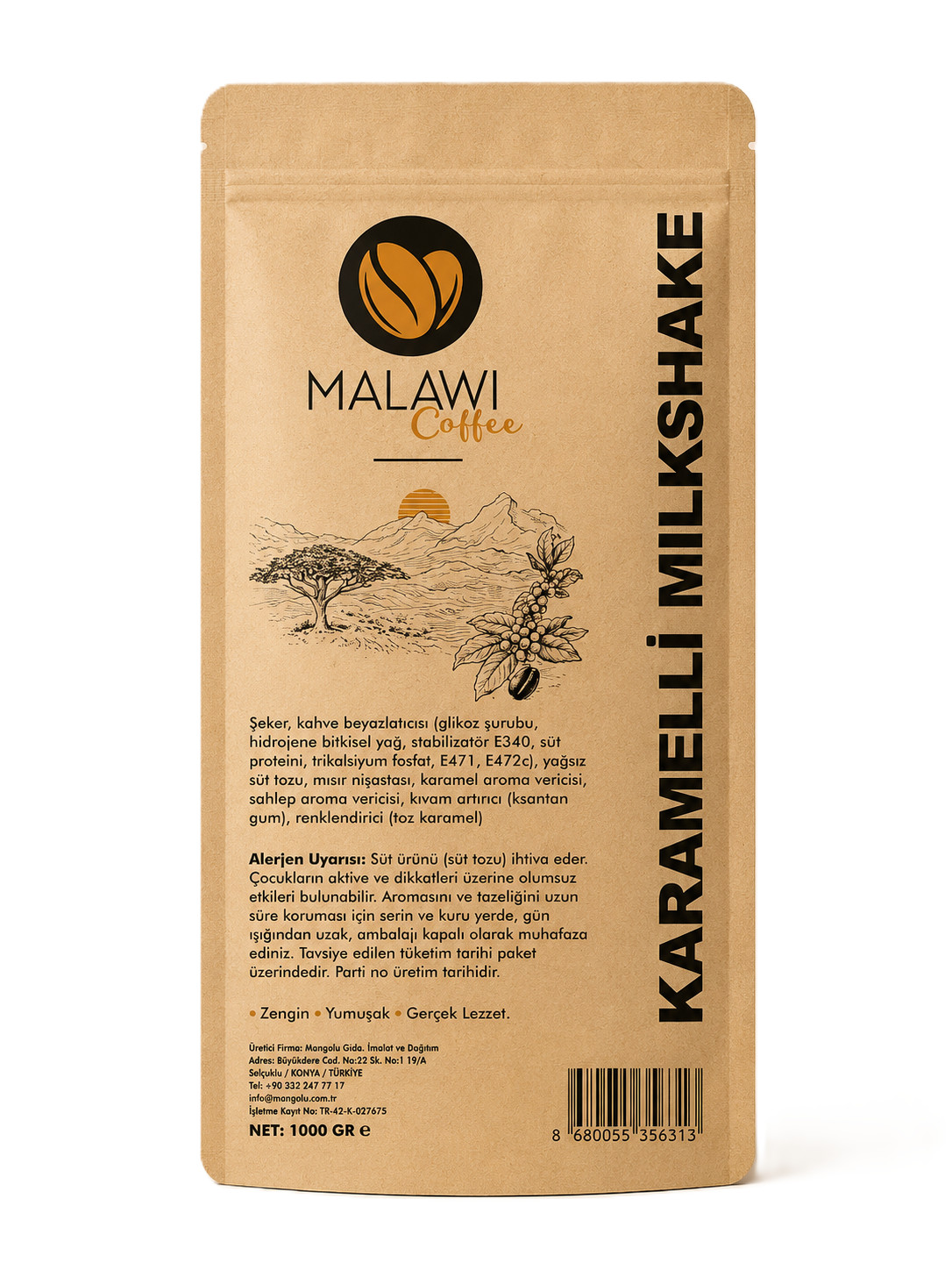 MALAWI COFFEE KARAMELLİ MİLKSHAKE 1000GR