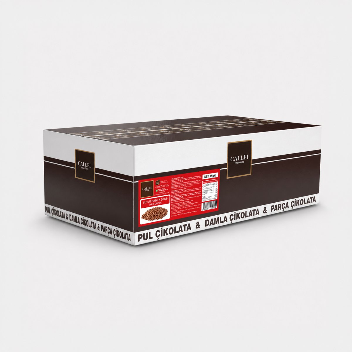 CALLEİ DAMLA DROP SÜTLÜ KOKOLİN 3KG