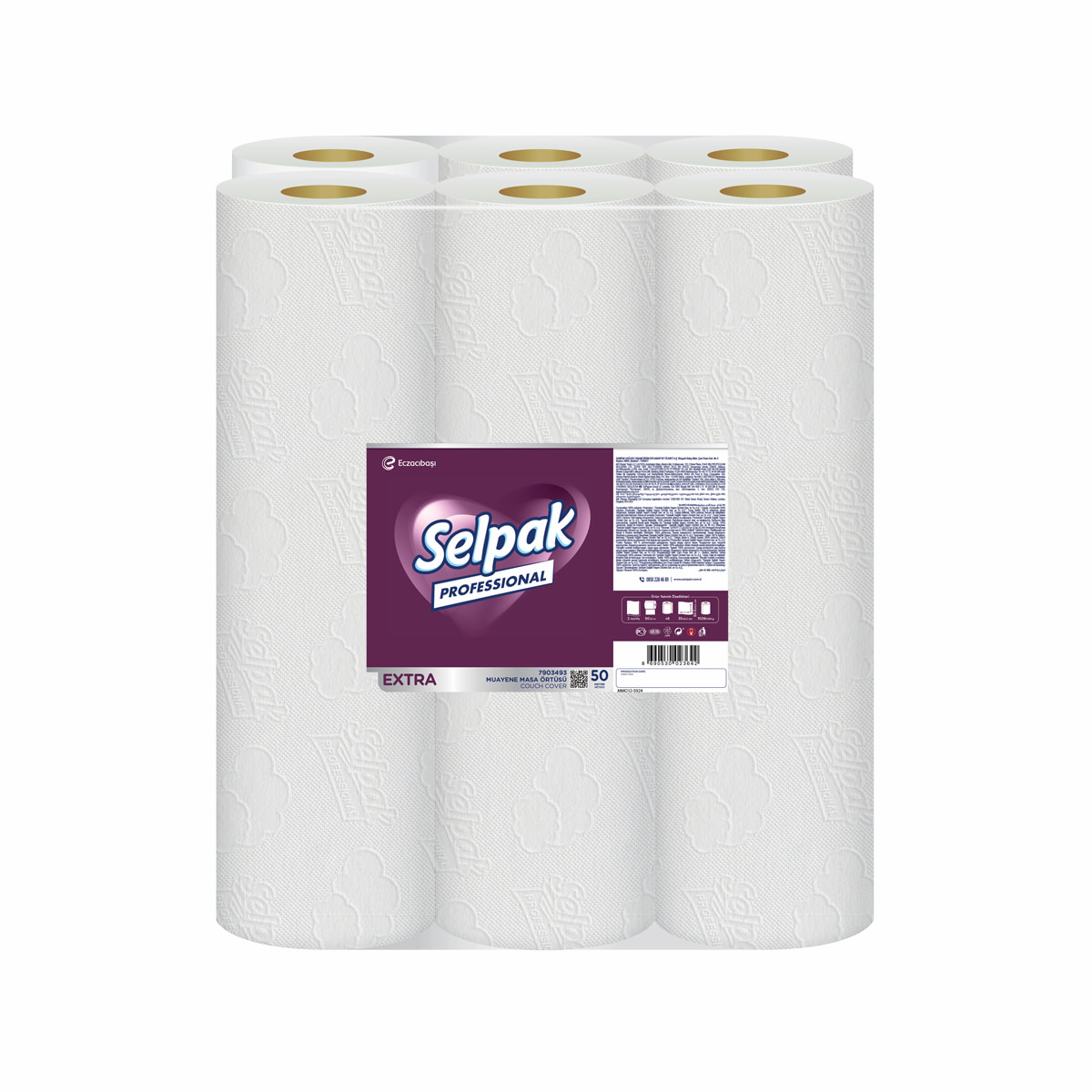 SELPAK PRO MUAYENE MASA ÖRTÜSÜ 50MT*6AD