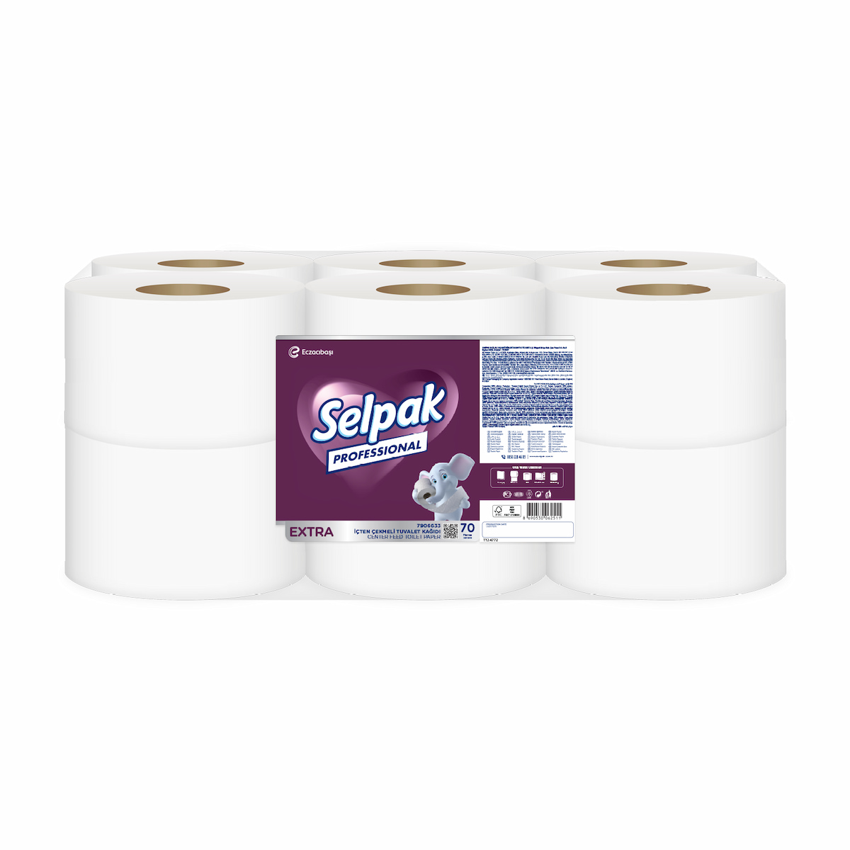 SELPAK PRO İÇTEN ÇEK TUVALET KAĞIDI 70 M*12AD