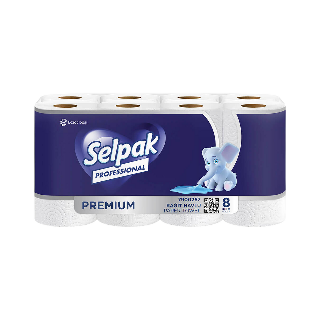 SELPAK PRO PREMIUM HAVLU 8Lİ