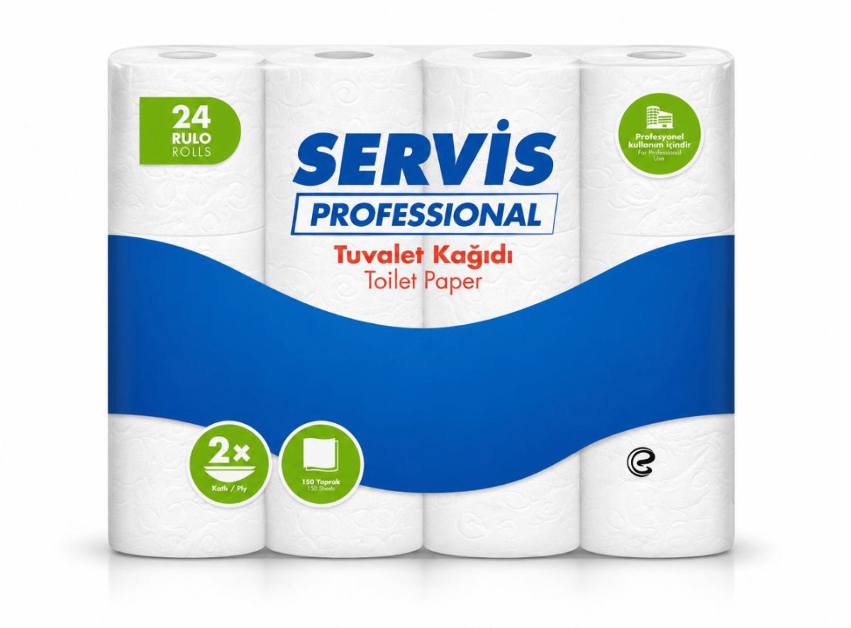 SERVİS PRO TUVALET KAĞIDI 150 YP 24AD