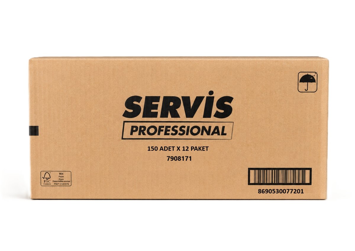 SERVİS PROF 20*21CM Z KATLI HAVLU 150AD*12PK