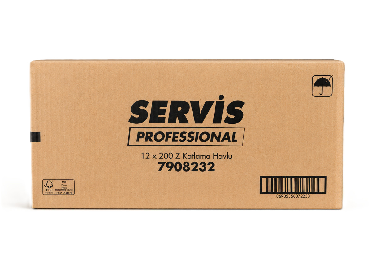 SERVİS PROFFESSİONAL Z KATLI HAVLU 20*21*200AD
