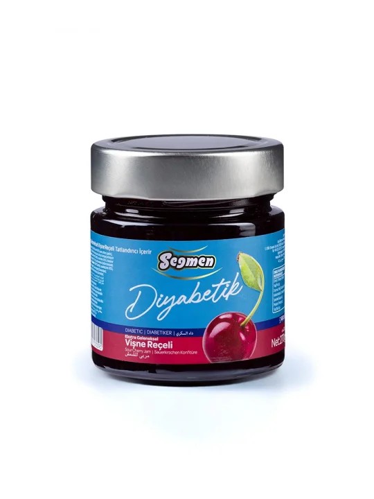 SEĞMEN CAM KAVANOZ DİYABETİK VİŞNE REÇELİ 270gr