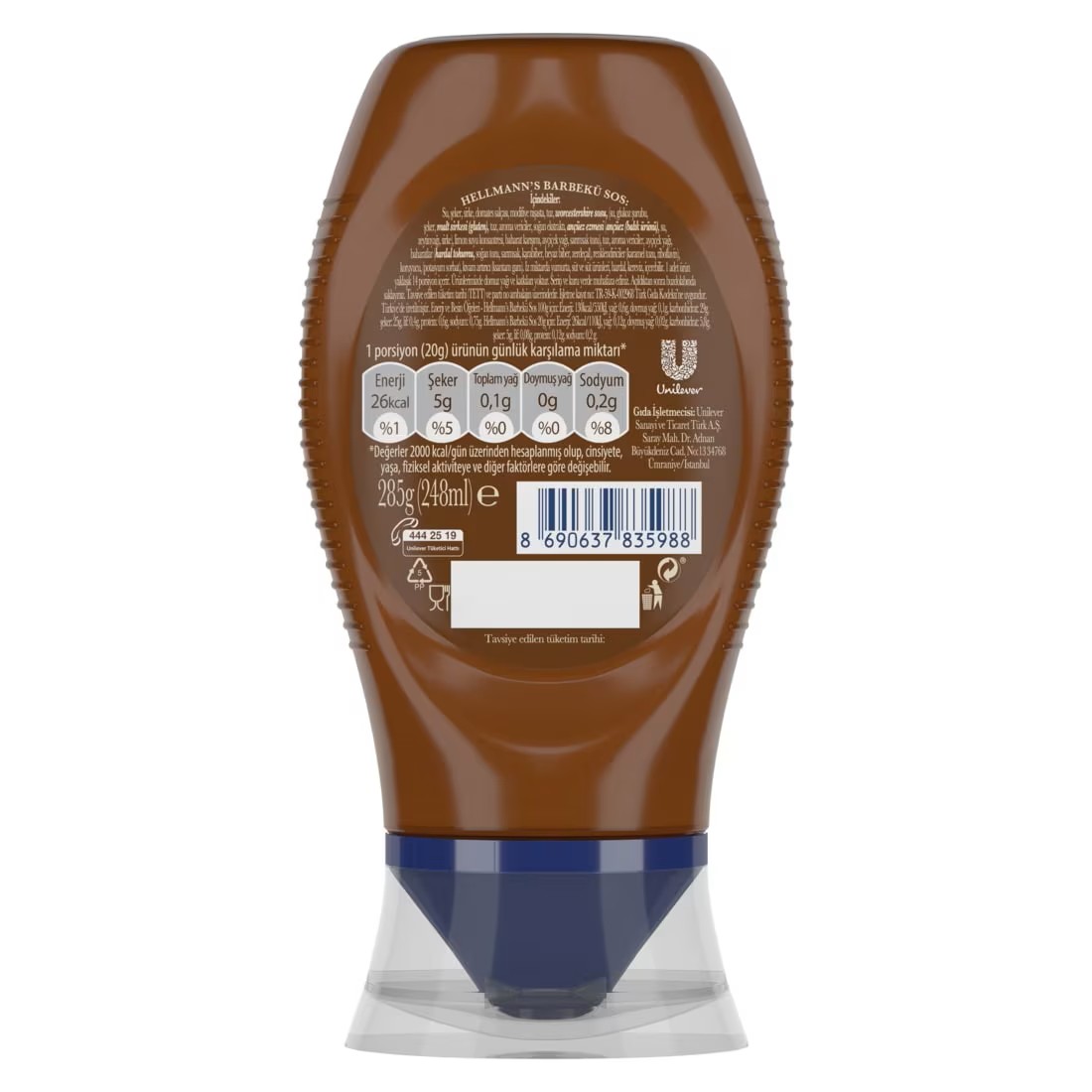 HELLMANS BARBEKÜ SOS RET 285GR