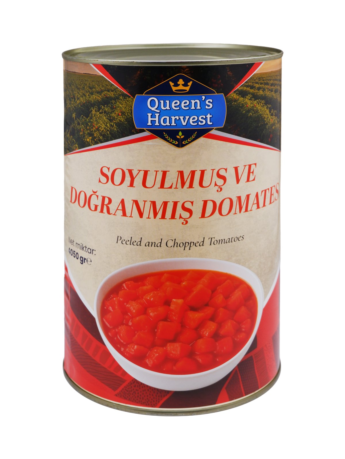 QUEENS HARVEST SOYULMUŞ DOĞRANMIŞ DOMATES 4.05KG
