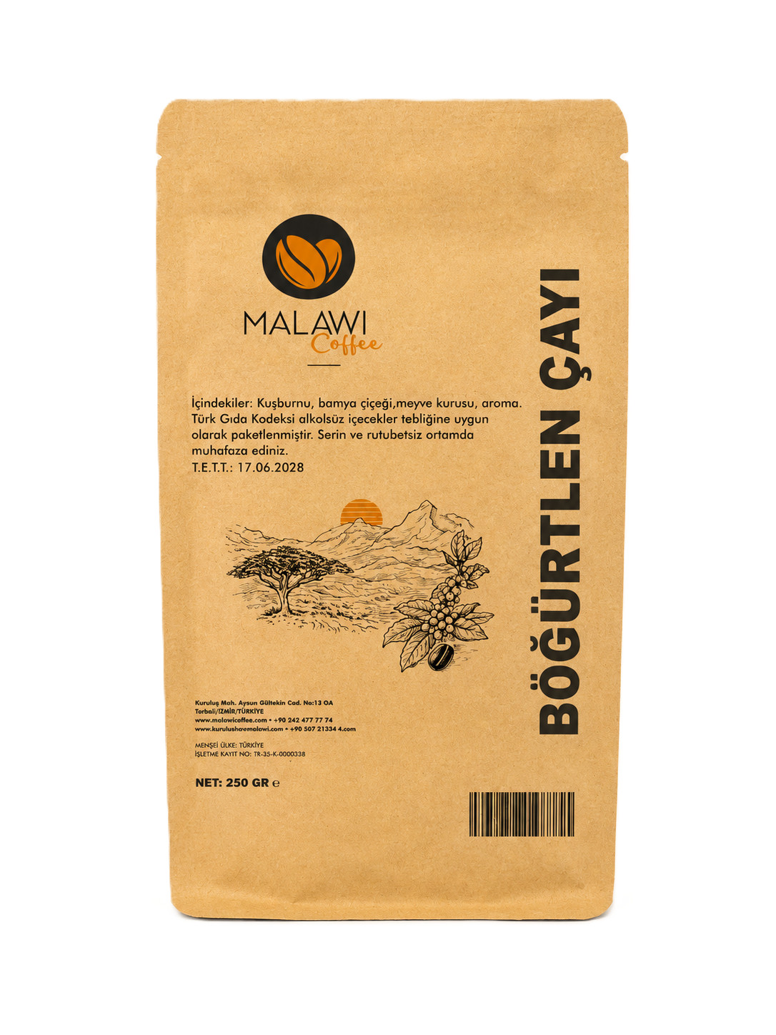 MALAWI COFFEE BÖĞÜRTLEN ÇAYI 250 GR