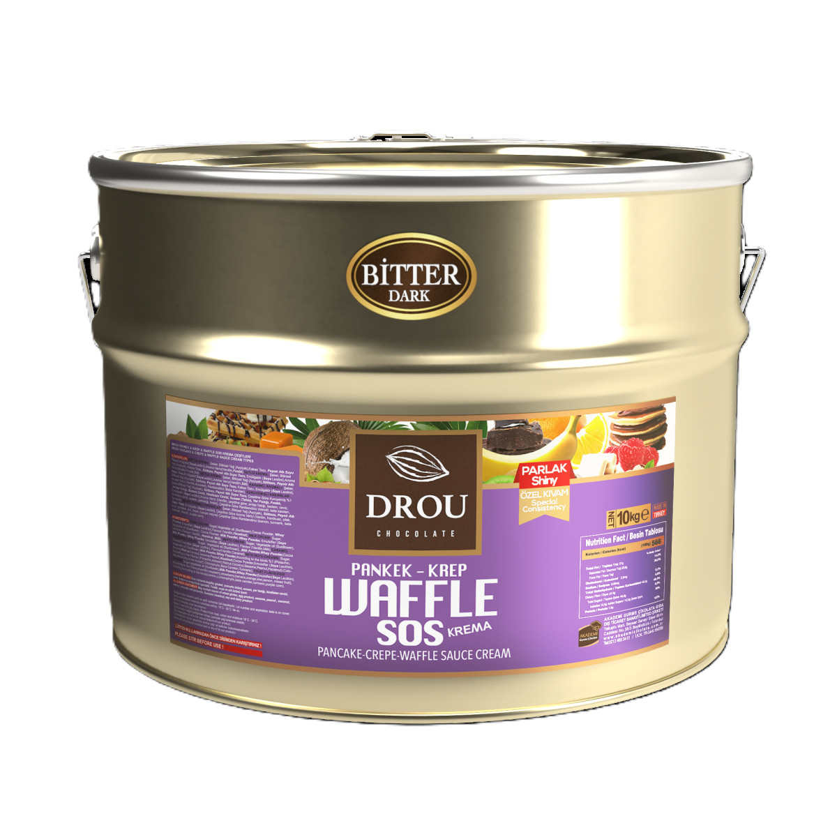 DROU WAFFLE BİTTER ÇİKOLATA (EKO) 10 KG 