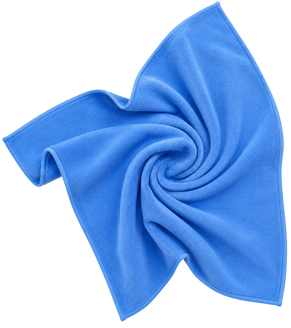 SİLVER HOME 375 GSM 50X70 CM UNİVERSAL PARLAK DOKU TEMİZLİK BEZİ (MAVİ) - KARTELA