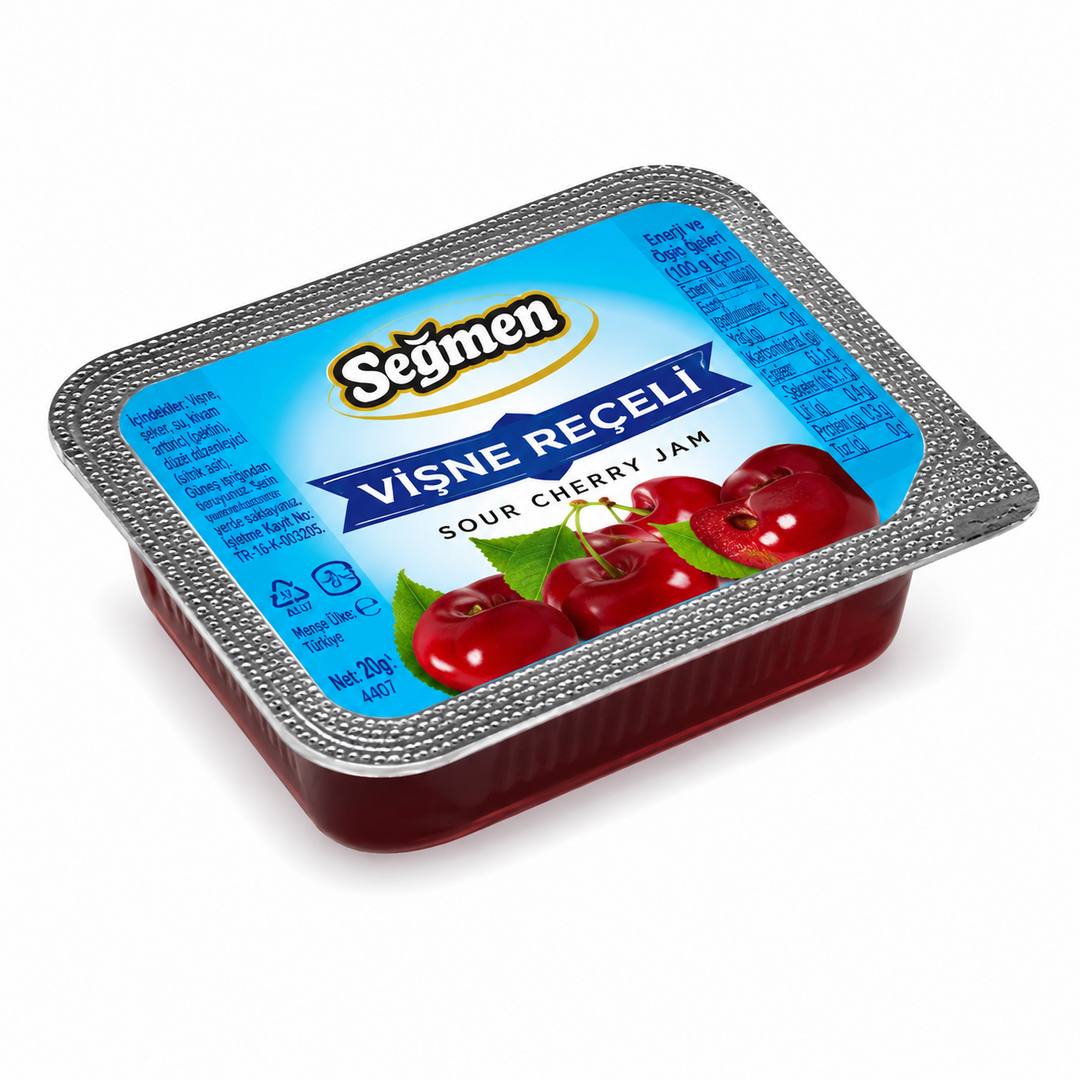 SEĞMEN PİKNİK VİŞNE REÇELI 20GR 100 ADET