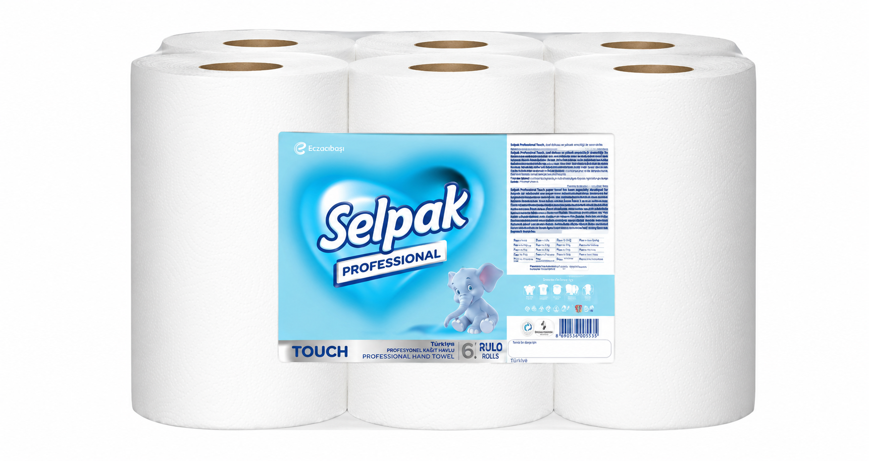 SELPAK PRO TOUCH İÇTEN ÇEKMELİ HAVLU 200M *6AD