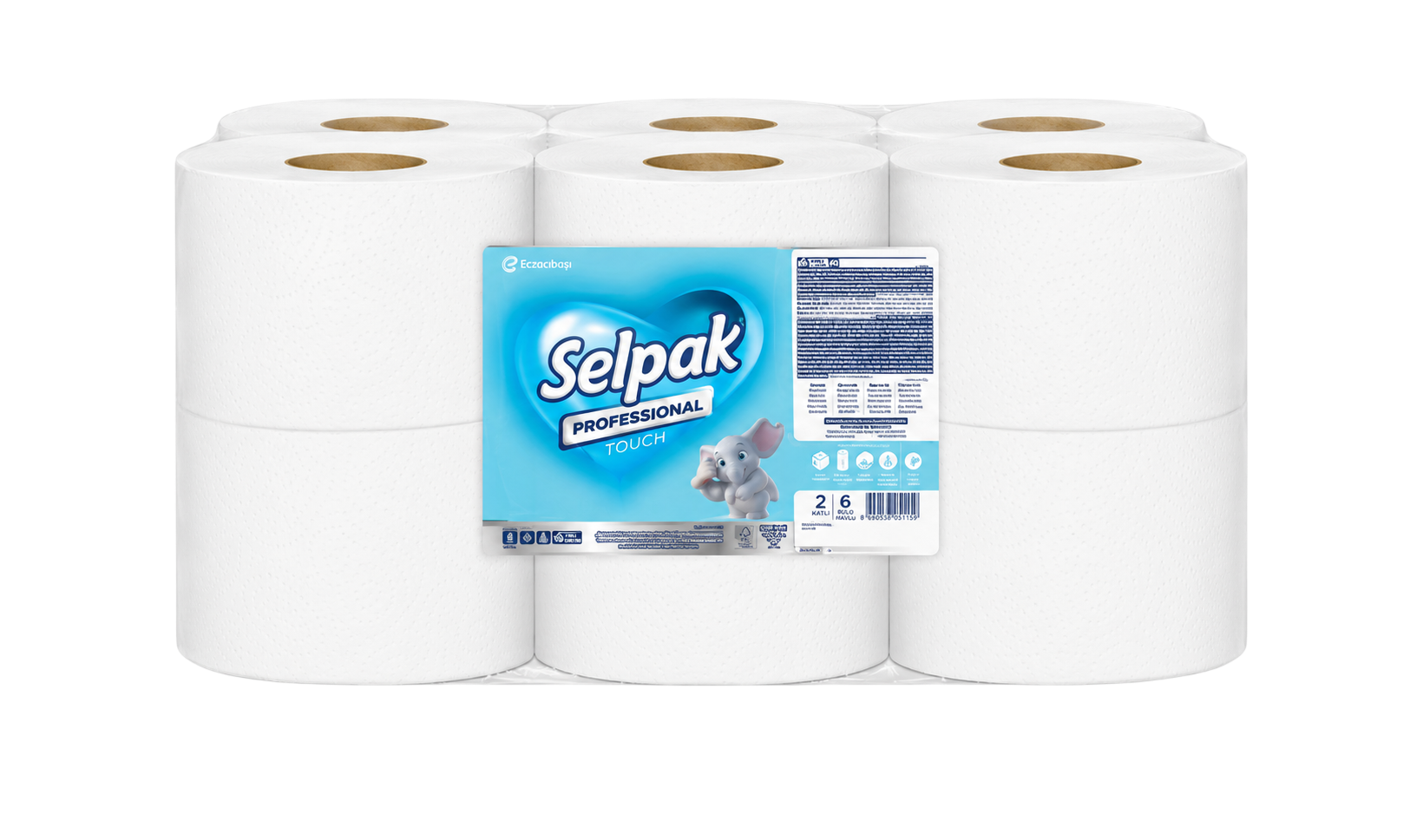SELPAK PRO TOUCH İÇTEN ÇEKMELİ TUVALET KAĞIDI 120M*12AD 