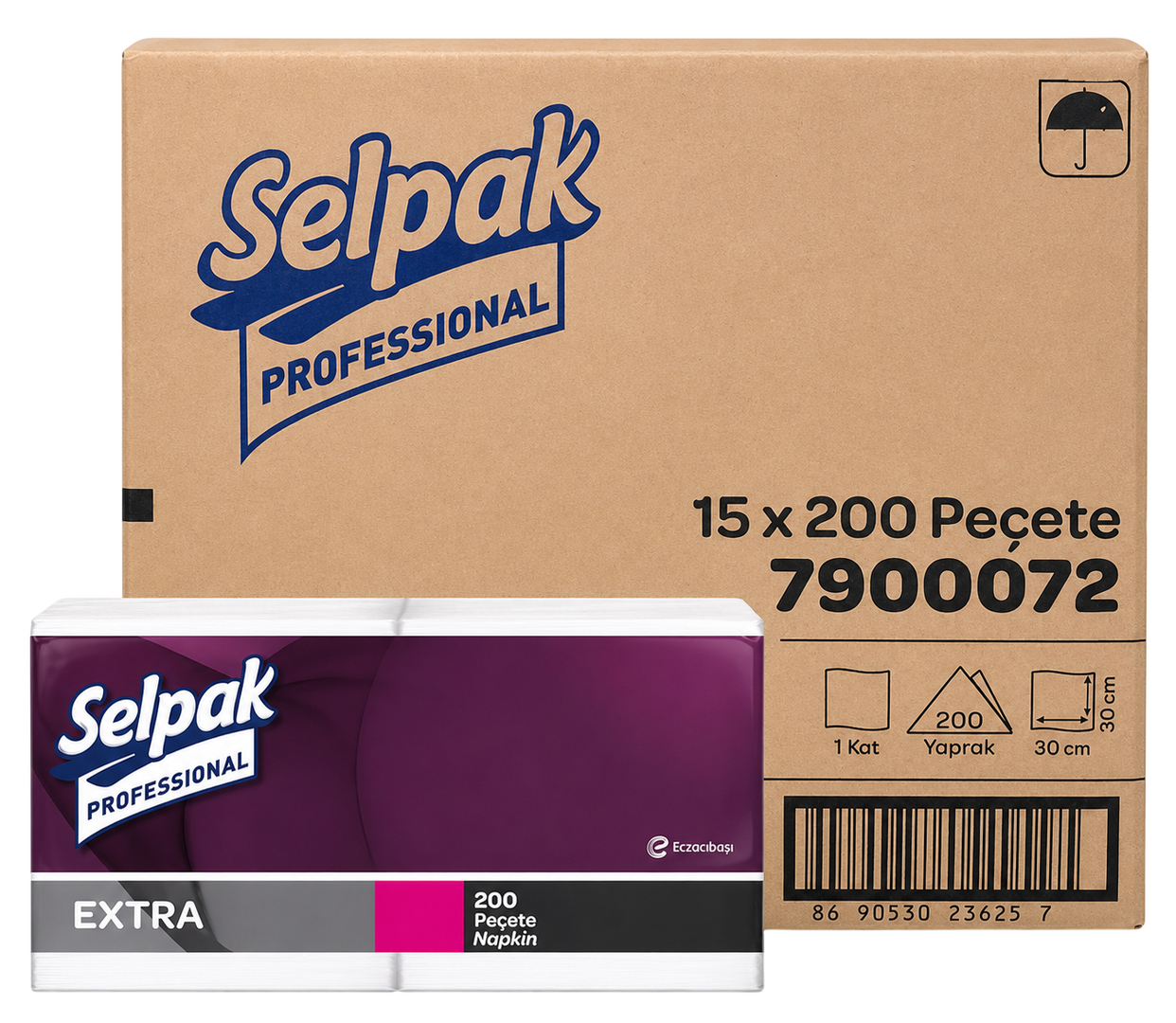 SELPAK PROF 30*30 EXTRA PEÇETE 200AD*15PK