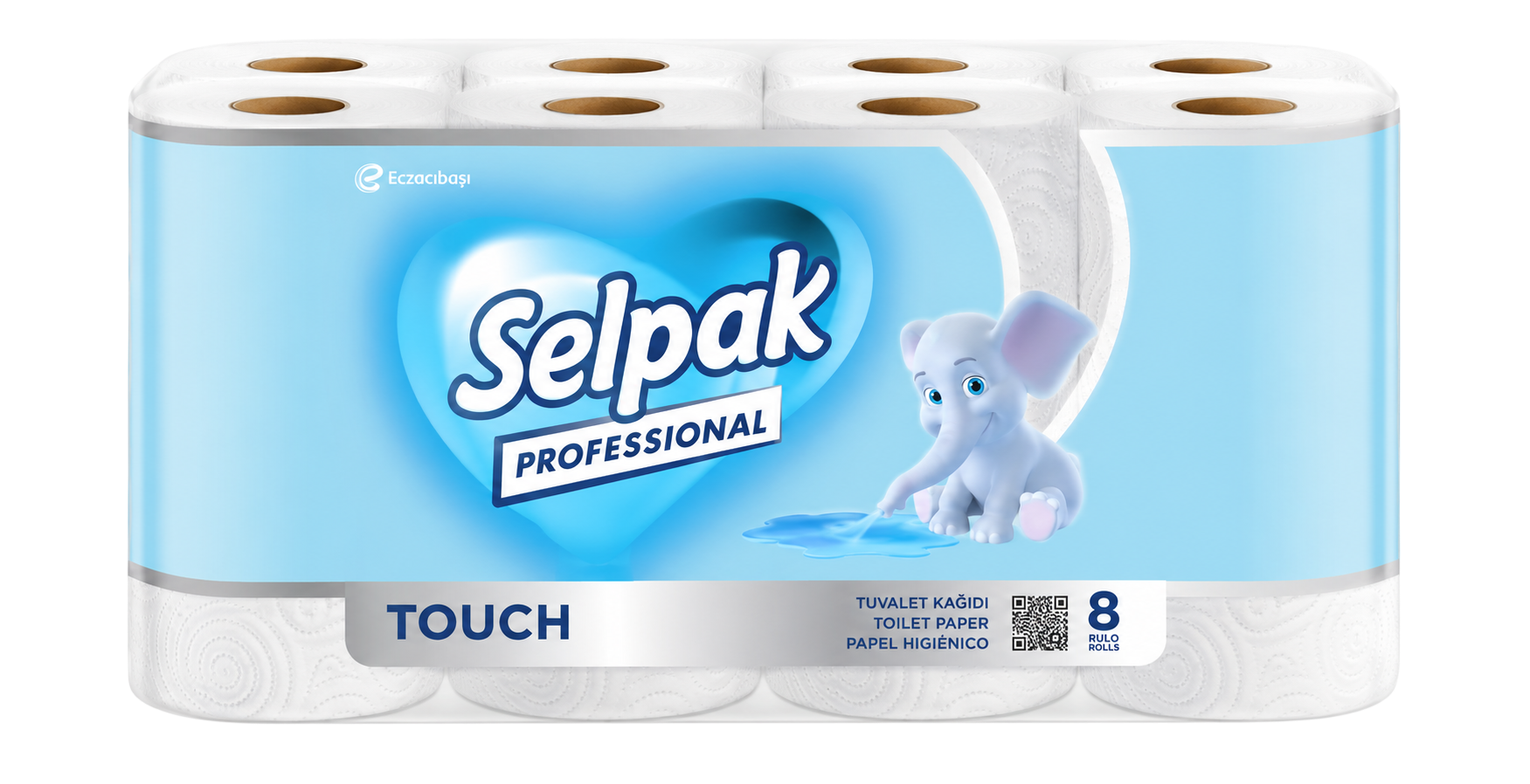 SELPAK PROFESSİONAL TOUCH HAVLU 8AD*3PK