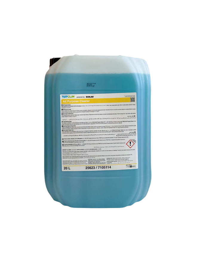 ECOLAB TOPCLIN ALL PURPOSE CLEANER 20LT (KLOR İÇERMEYEN ÇOK AMAÇLI YÜZEY TEMİZLEYİCİ)