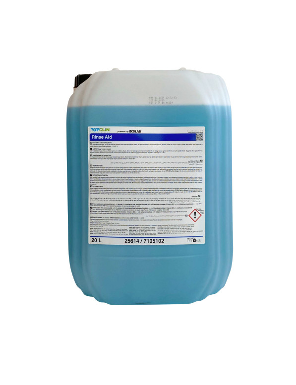 ECOLAB-TOPCLIN RINSE AID - 20 L (KONSANTRE DURULAMA ÜRÜNÜ BULAŞIK PARLATICISI)