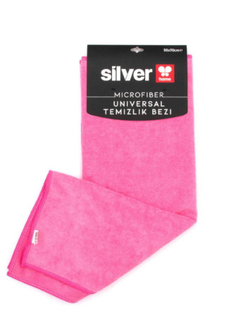 SİLVER HOME 40X40 CM SÜPER EMİCİ KURULAMA BEZİ KARTELA- PEMBE