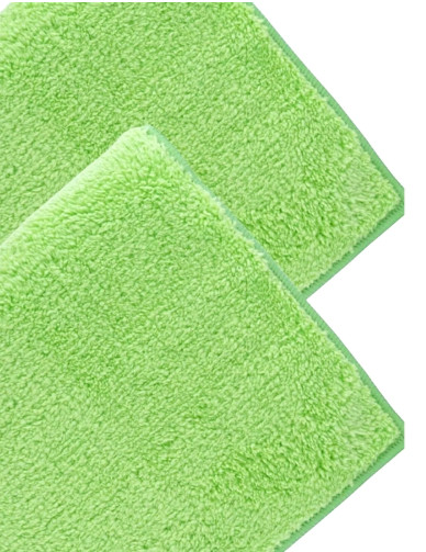 SİLVER HOME 235GSM 40*40CM HAVLU MİKROFİBER OVERLOKLU TEMİZLİK BEZİ-YEŞİL 20 ADET