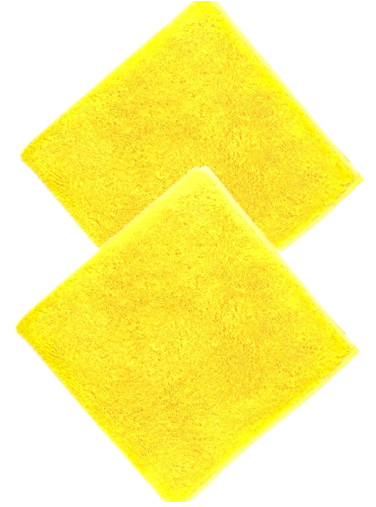 SİLVER HOME 235GSM 40*40CM HAVLU MİKROFİBER OVERLOKLU TEMİZLİK BEZİ-SARI 20 ADET