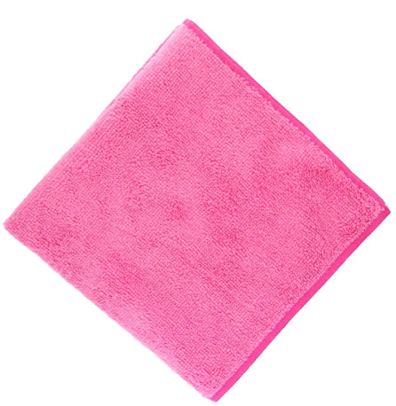 SİLVER HOME 235GSM 40*40CM HAVLU MİKROFİBER OVERLOKLU TEMİZLİK BEZİ-PEMBE 20 ADET