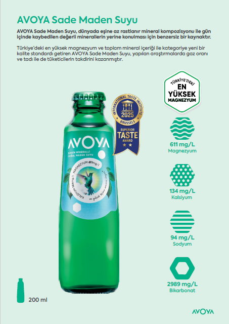 AVOYA VİDALI SADE MADEN SUYU 200ML 6 ADET