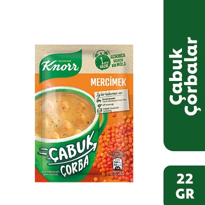 KNORR ÇABUK ÇORBA MERCİMEK 22GR