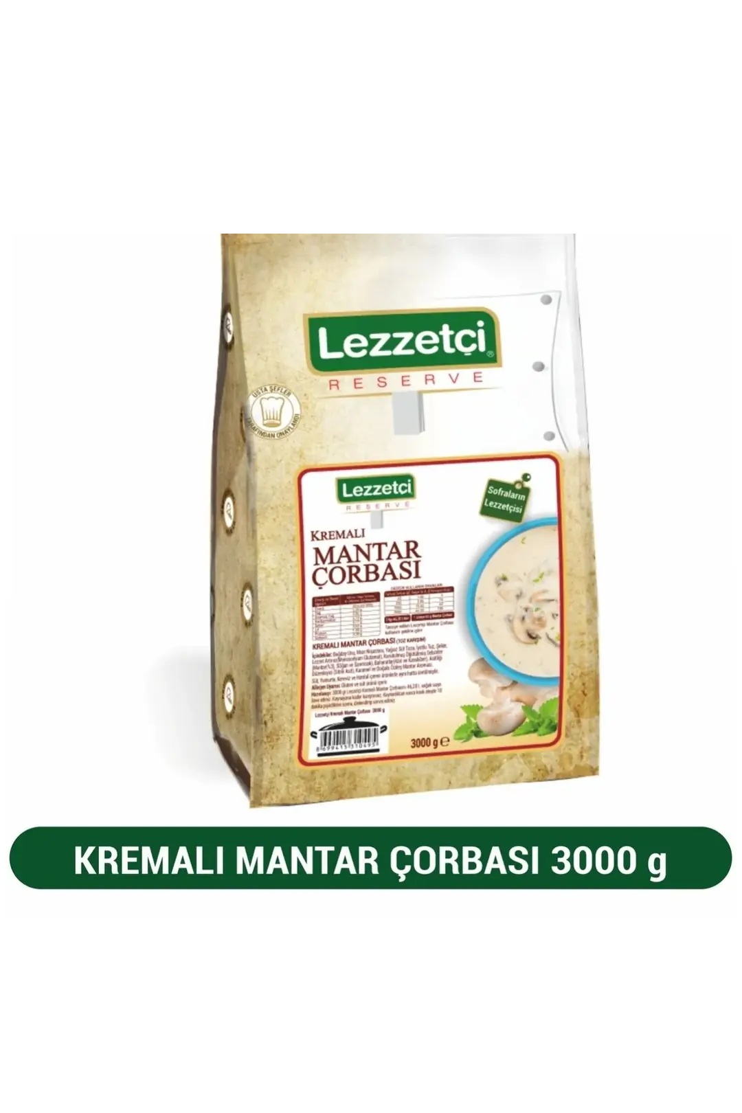 LEZZETÇİ KREMALI MANTAR ÇORBASI 3KG