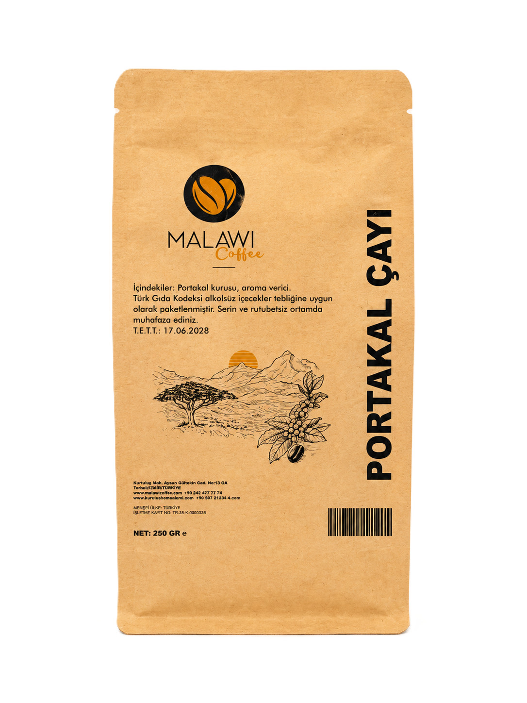 MALAWI COFFEE PORTAKAL ÇAYI 250 GR