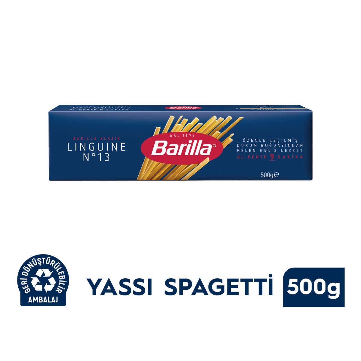 BARİLLA LİNGUİNE SPAGETTİ NO:13 (Yassı) 500 GR