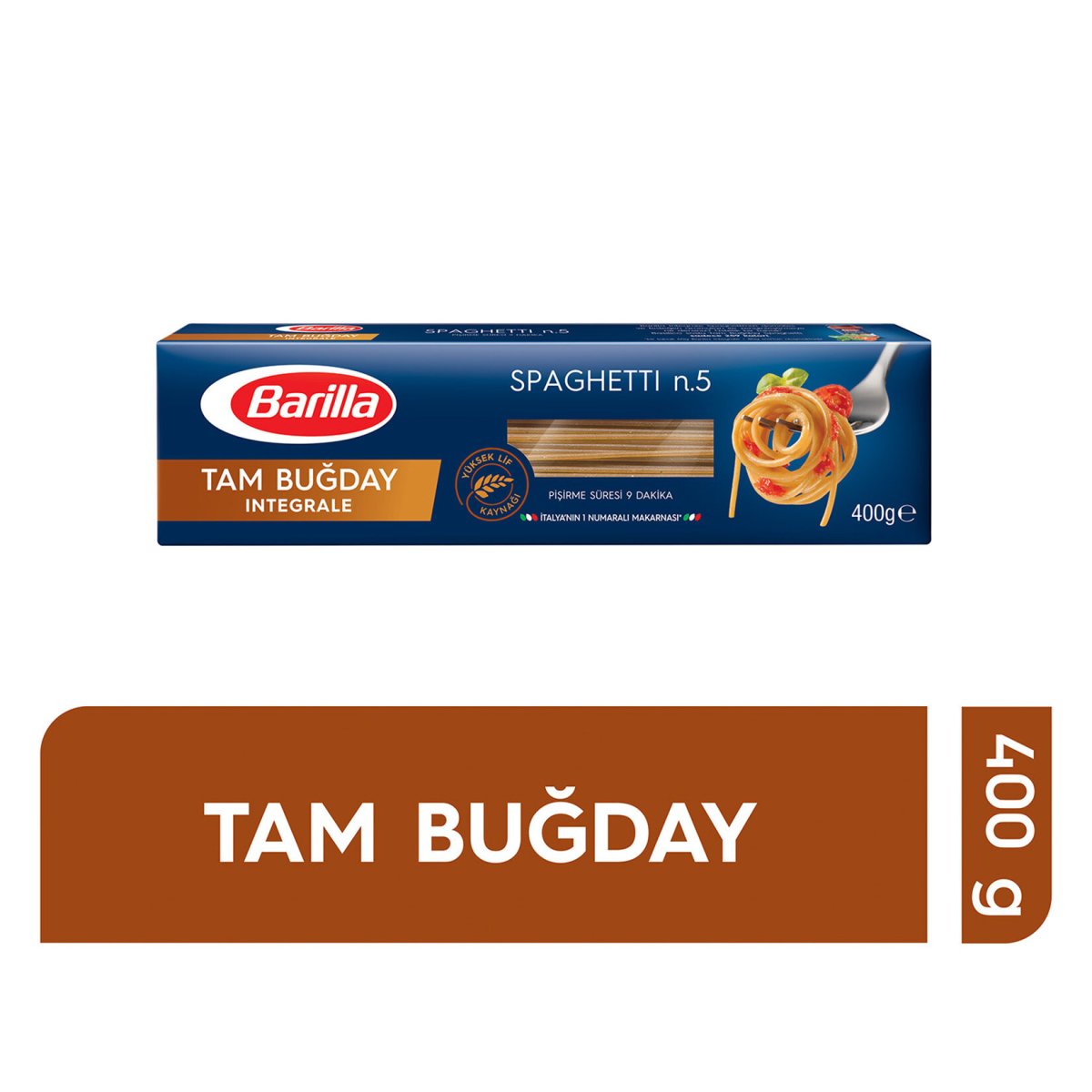 BARİLLA INTEGRALE SPAGETTI (Tam Buğday Spaghetti) 400GR