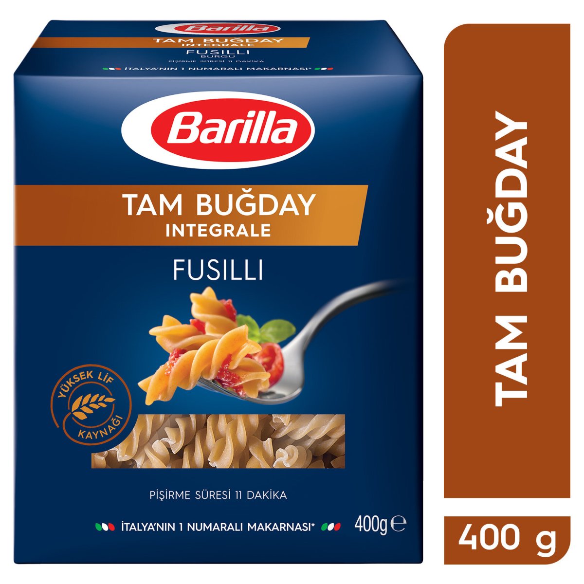 BARİLLA INTEGRALE FUSILLI(Tam Buğday Burgu )400GR
