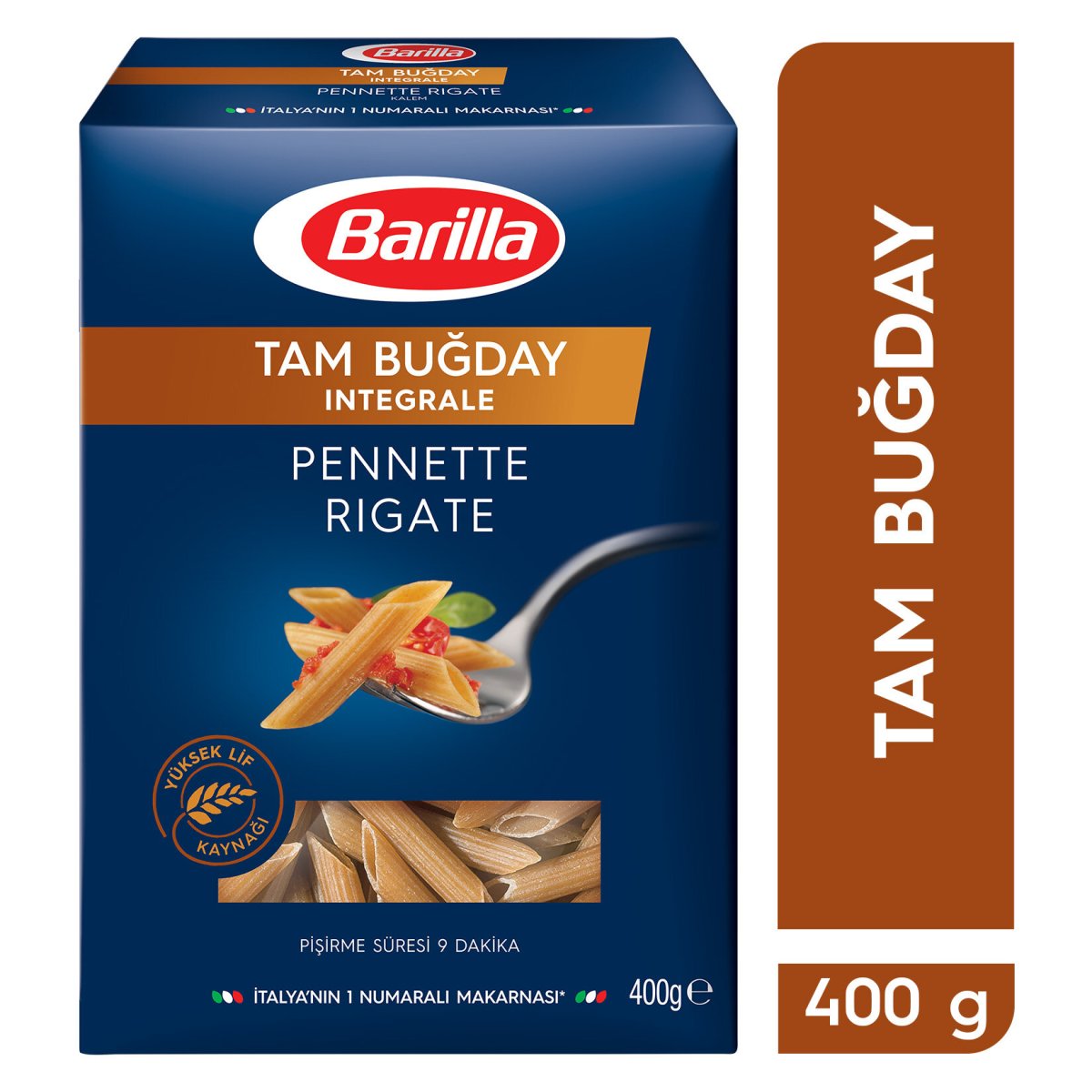 BARİLLA INTEGRALE PENNE (Tam Buğday Kalem) 400GR