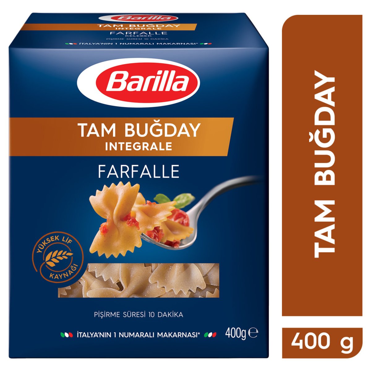 BARİLLA INTEGRALE FARFELLE  (Tam Buğday Kelebek) 400GR