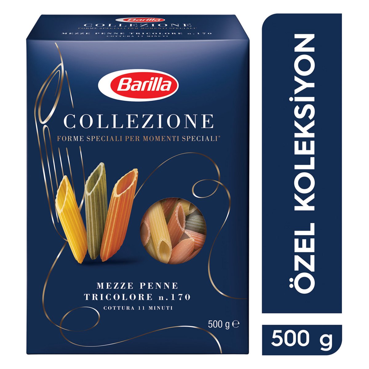 BARİLLA MEZZE PENNE TRICOLORE (Üç Renkli Kalem) 500GR