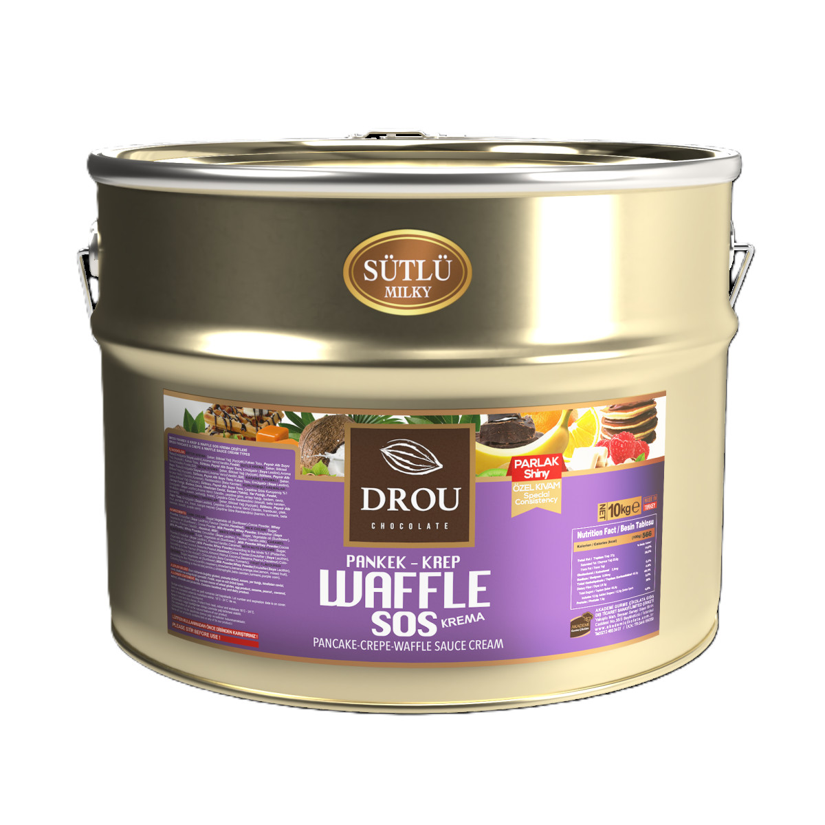 DROU WAFFLE SÜTLÜ ÇİKOLATA (EKO) 10 KG