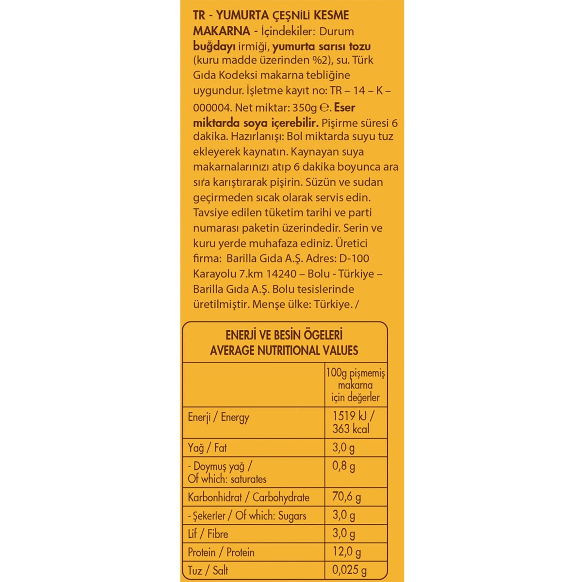 FİLİZ YUMURTALI 350 GR BUKLE MAKARNA