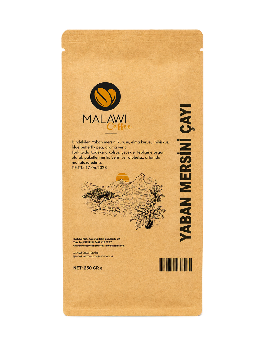 MALAWI COFFEE YABAN MERSİNİ ÇAY 250 GR