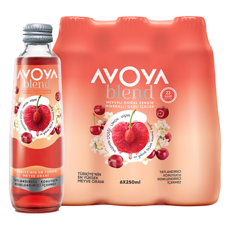 AVOYA BLEND MADEN SUYU VİŞNE LİMON 250ML 6 ADET