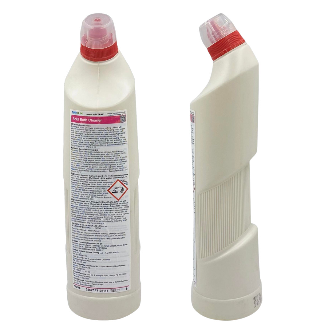 ECOLAB TOPCLIN ACID BATHROOM CLEANER (BANYO TEMİZLEYİCİ) 750ML