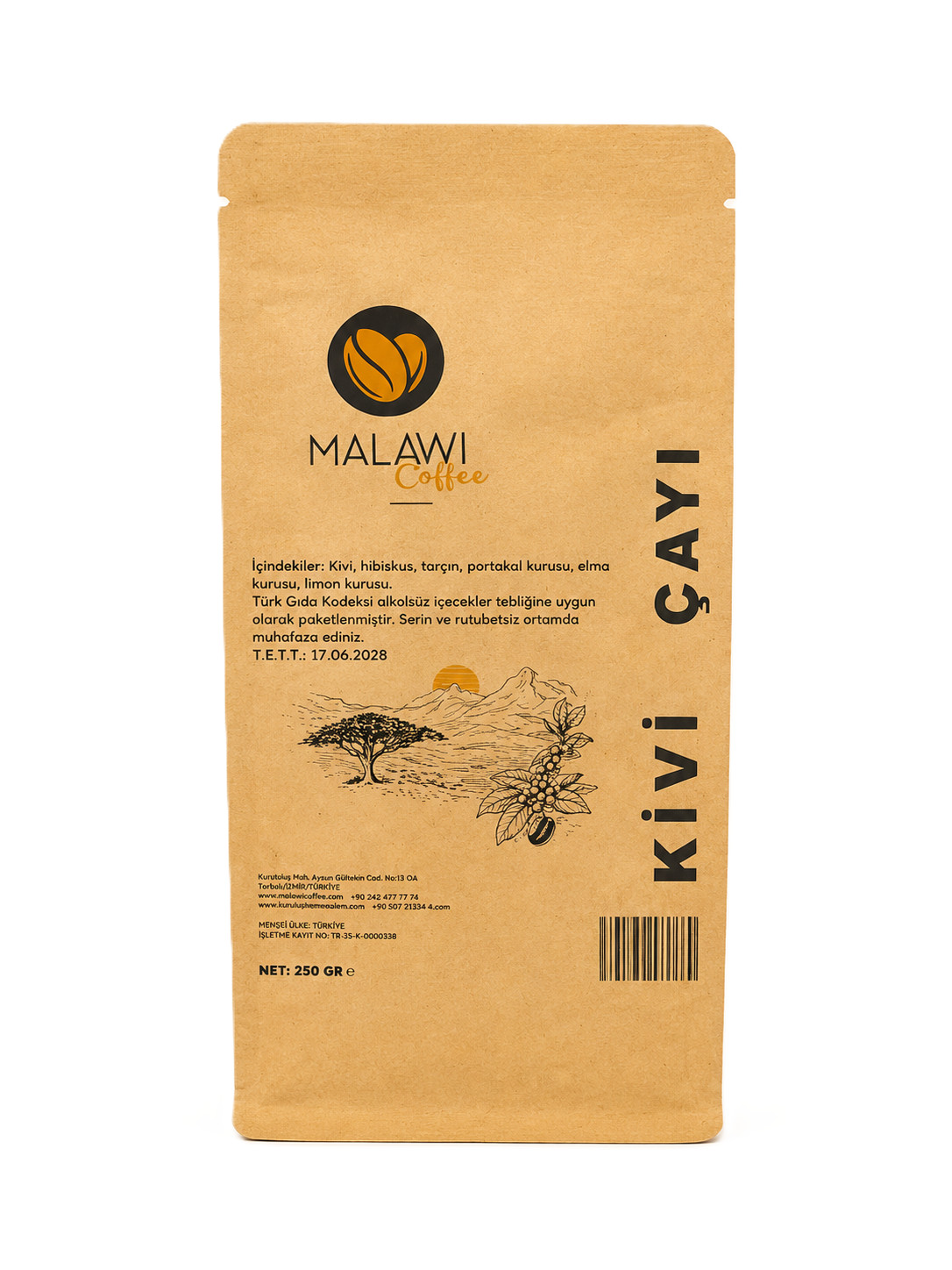MALAWI COFFEE KİVİ MEYVE ÇAYI 250 GR